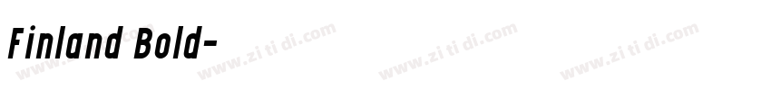 Finland Bold字体转换